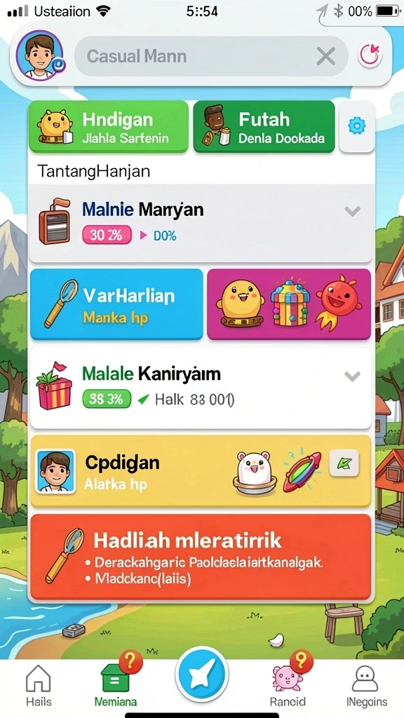 playwin - Tampilan antarmuka utama yang menarik dan mudah dinavigasi.