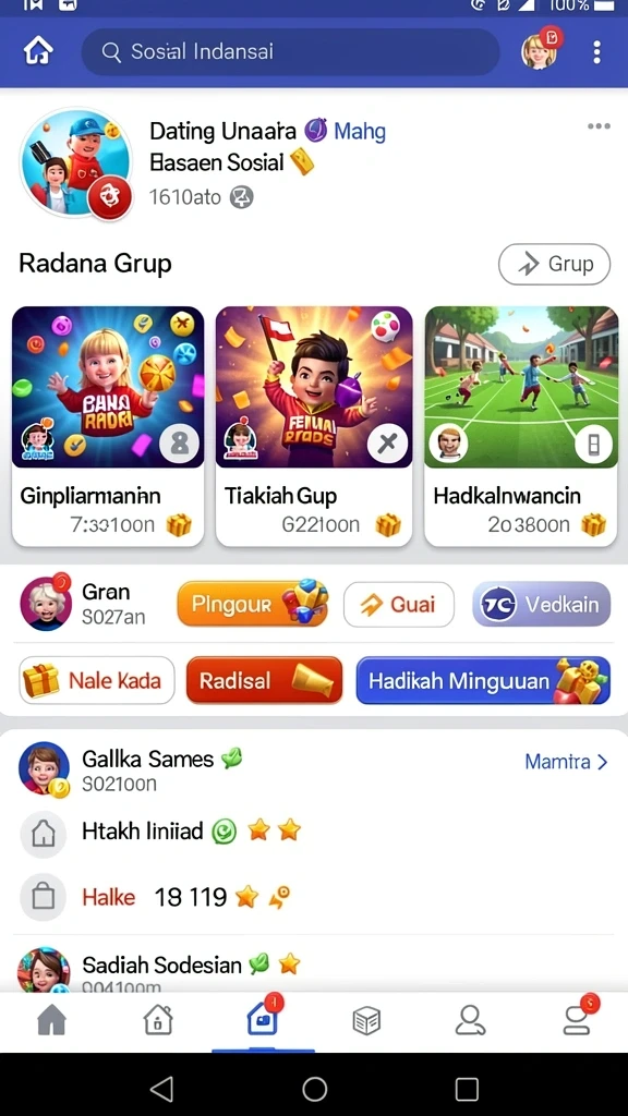 rajawali55 - Tampilan antarmuka yang menarik dan user-friendly.